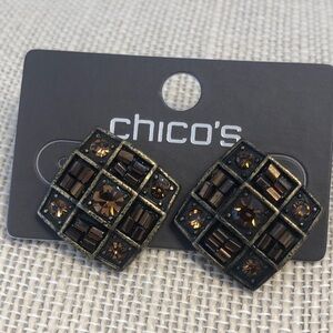 Chico’s vintage jeweled post earrings